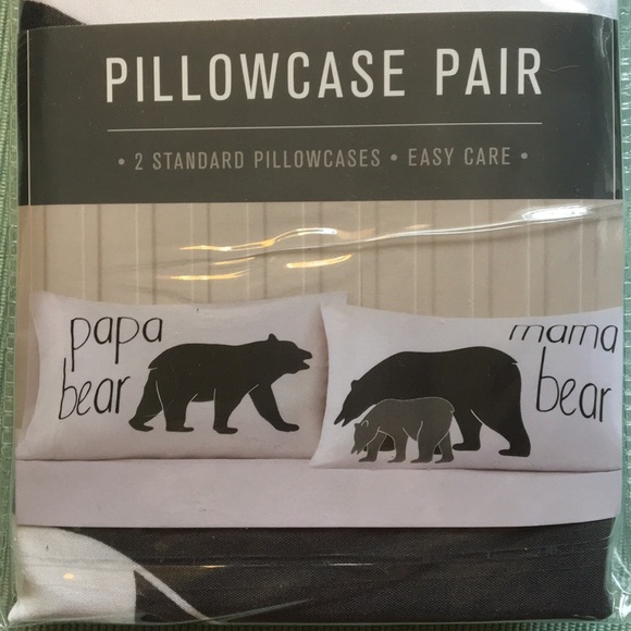 Other - 🐻 MAMA BEAR & PAPA BEAR PILLOWCASE PAIR 🐻